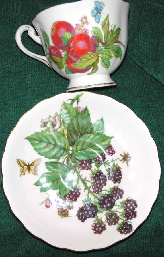 4934a Footed Cup & Saucer Set by Royal Chelsea-1