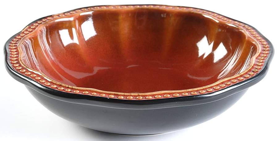 Hobnail Red Brick Soup/Cereal Bowl by Roscher & Co-1