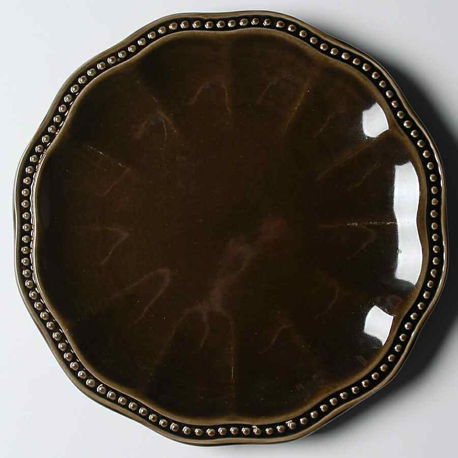 Hobnail Cocoa Salad Plate by Roscher & Co-1
