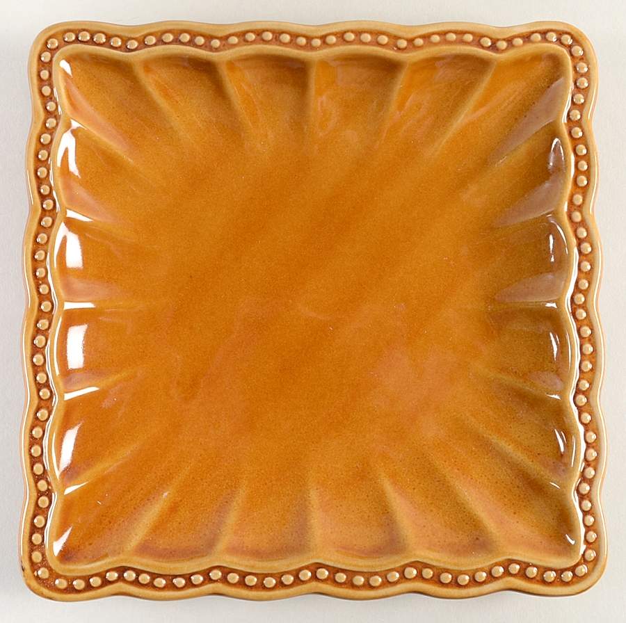 Hobnail Honey Square Salad Plate by Roscher & Co-1