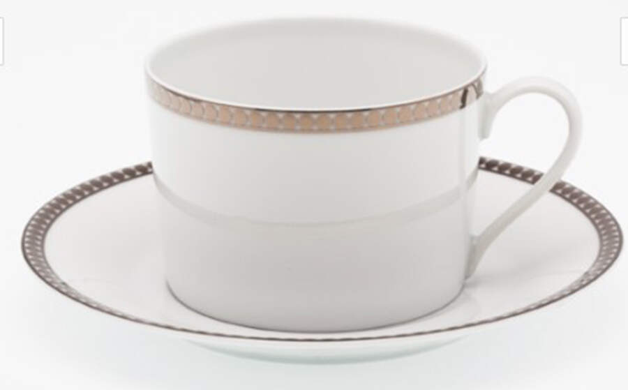 Celtic Flat Cup & Saucer Set by Royal Limoges-1