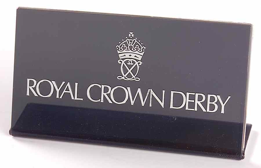 Advertising Signs Plastic Sign 1 by Royal Crown Derby-1