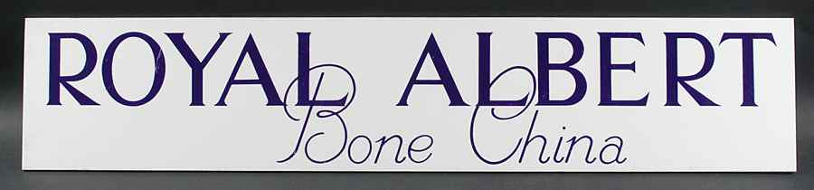 Advertising Signs Large Plastic Display Sign 1 by Royal Albert-1