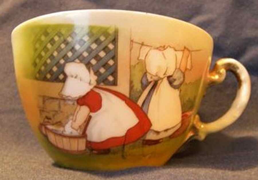 Sunbonnet Babies Flat Cup by Royal Bayreuth-1