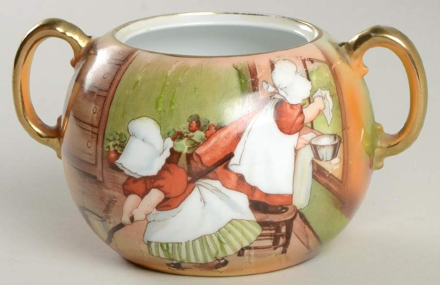 Sunbonnet Babies Sugar Bowl No Lid by Royal Bayreuth-1