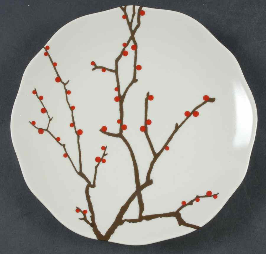 Boho Holiday Salad/Dessert Plate by Rosanna-1