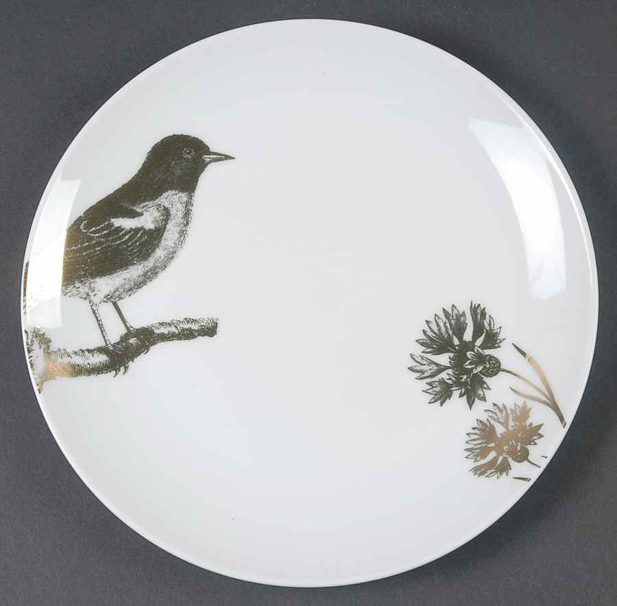 Four Calling Birds Salad/Dessert Plate by Rosanna-1