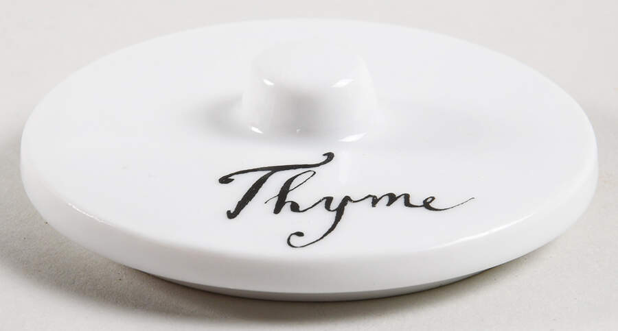 Pasta Italiana Lid for Thyme Spice Jar by Rosanna-1