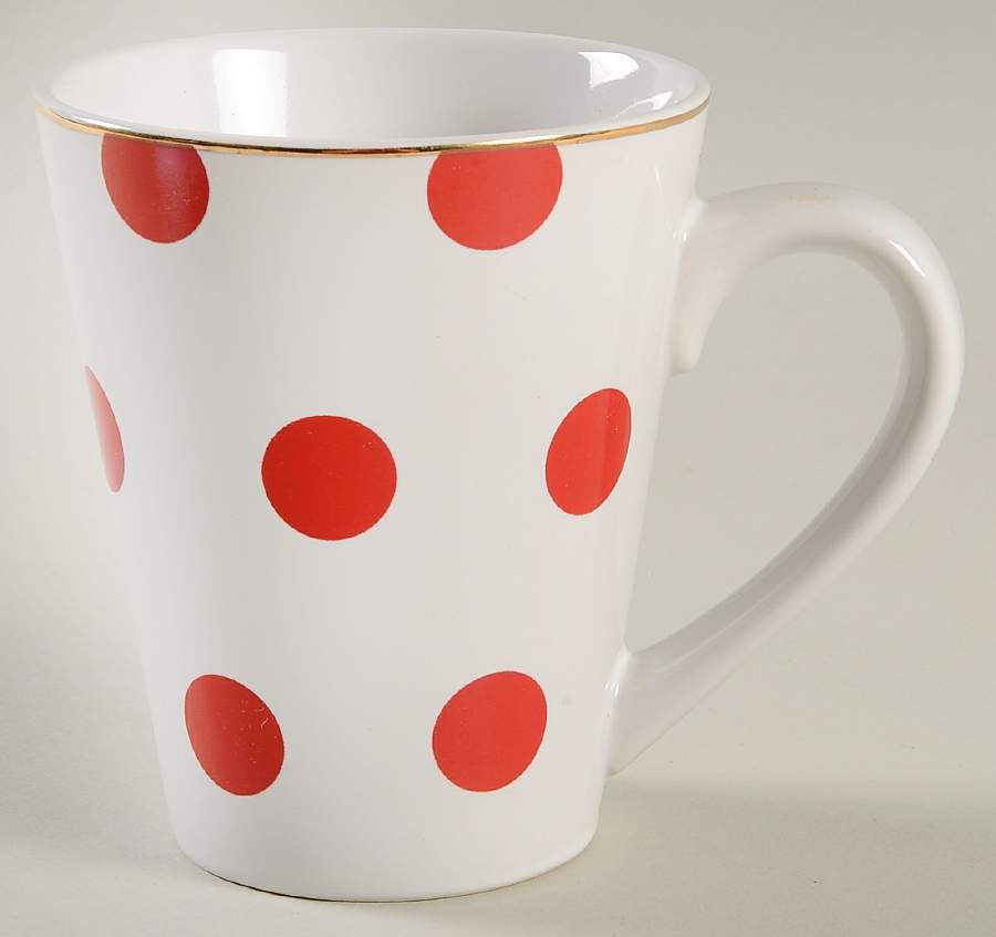 Red Dots Mug by Rosanna-1