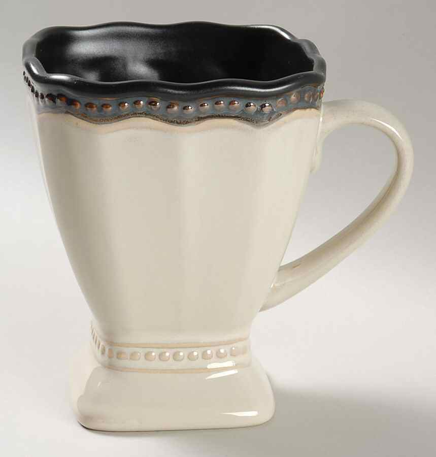Hobnail Cream Bronze Mug by Roscher & Co-1