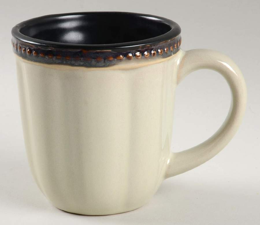 Hobnail Cream Bronze Mug by Roscher & Co-1