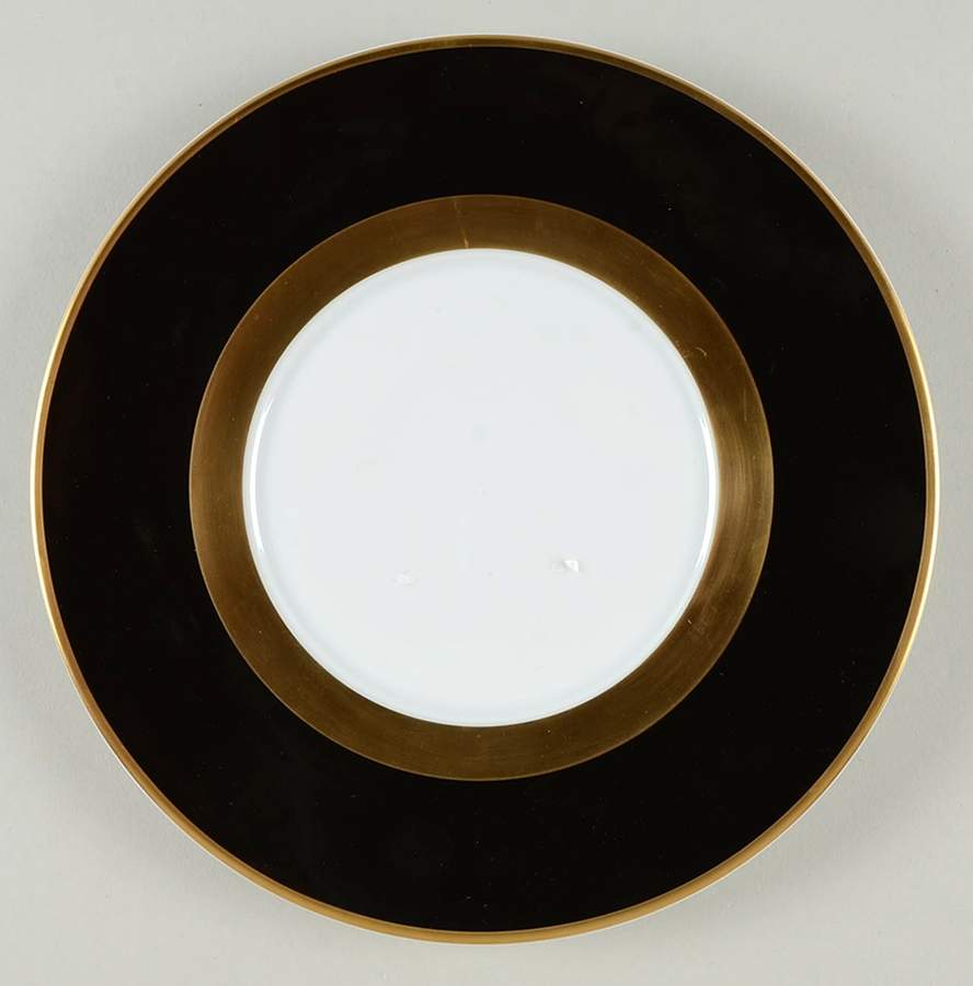 Gala (Black) Salad/Dessert Plate by Raynaud-1