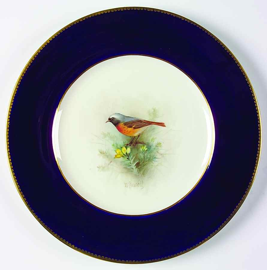 Z2038 Cobalt Blue Dinner Plate by Royal Worcester-1