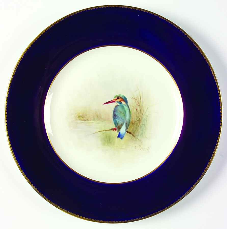 Z2038 Cobalt Blue Dinner Plate by Royal Worcester-1