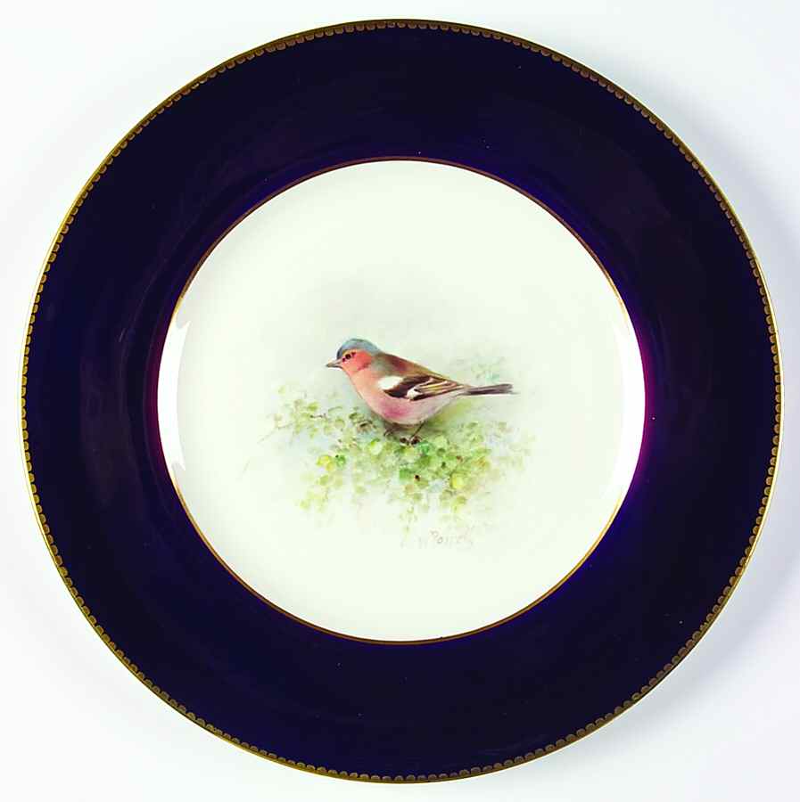 Z2038 Cobalt Blue Dinner Plate by Royal Worcester-1