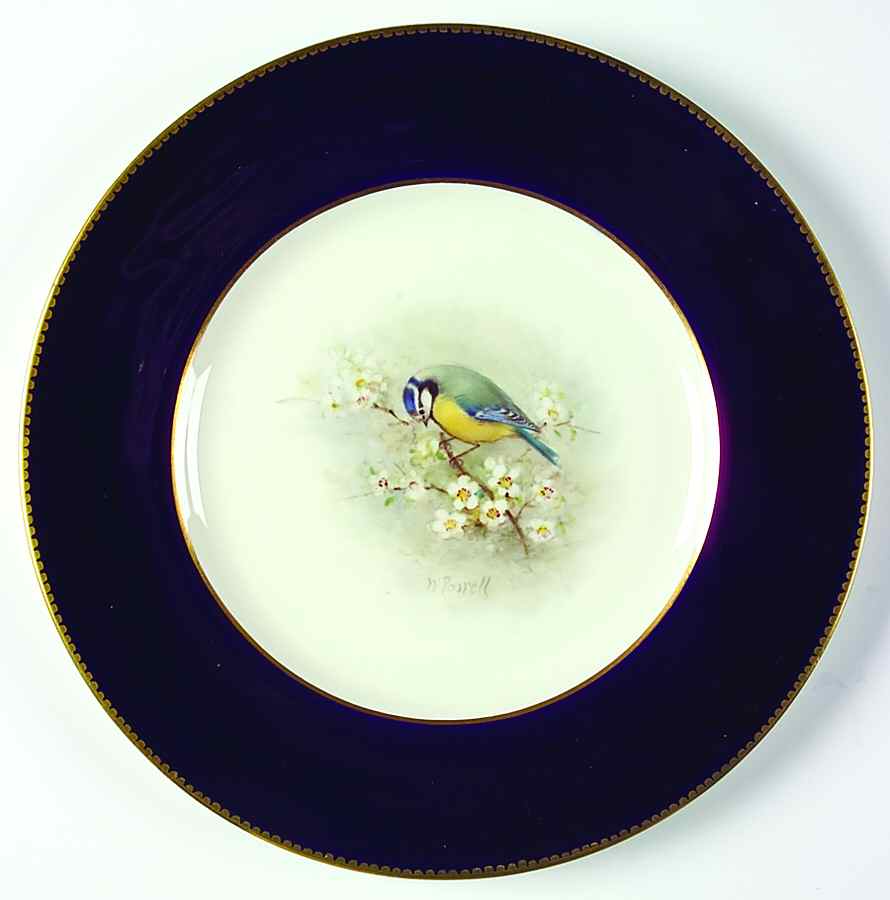 Z2038 Cobalt Blue Dinner Plate by Royal Worcester-1