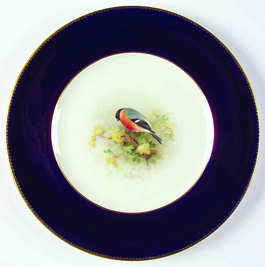 Z2038 Cobalt Blue Dinner Plate by Royal Worcester-1