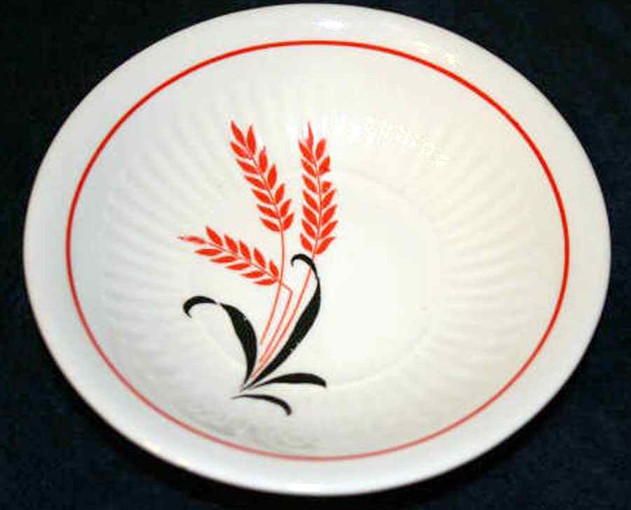 Red Wheat Saucer by Royal (USA)-1