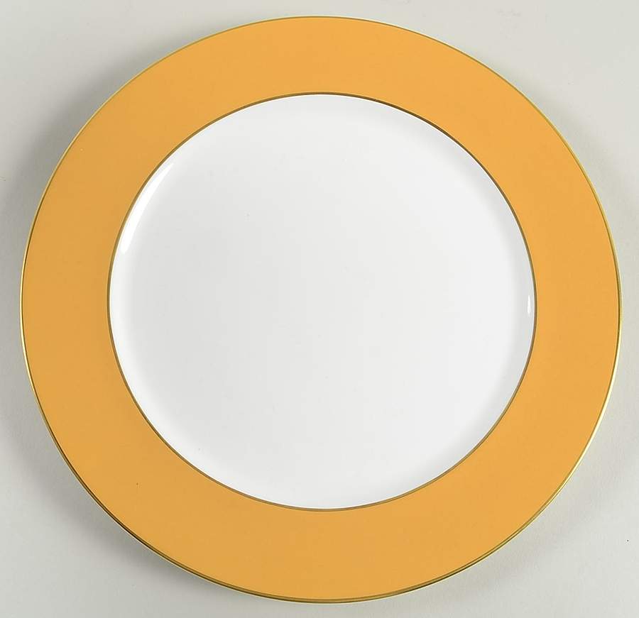 Mustard Band Service Plate (Charger) by Royal Crown Derby-1