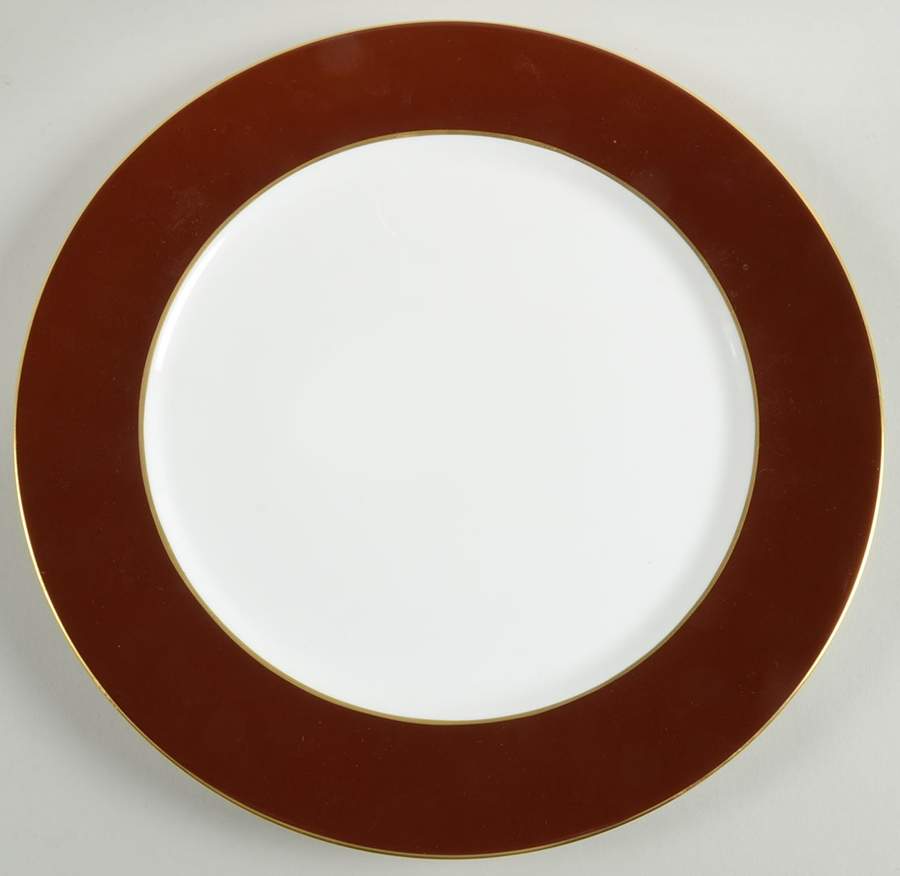 Chocolate Band Service Plate (Charger) by Royal Crown Derby-1