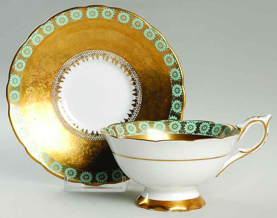 F8598 Footed Cup & Saucer Set by Royal Stafford-1