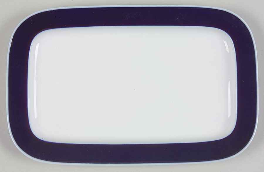 Secunda Blue 9" Oval Serving Platter by Rosenthal - Continental-1