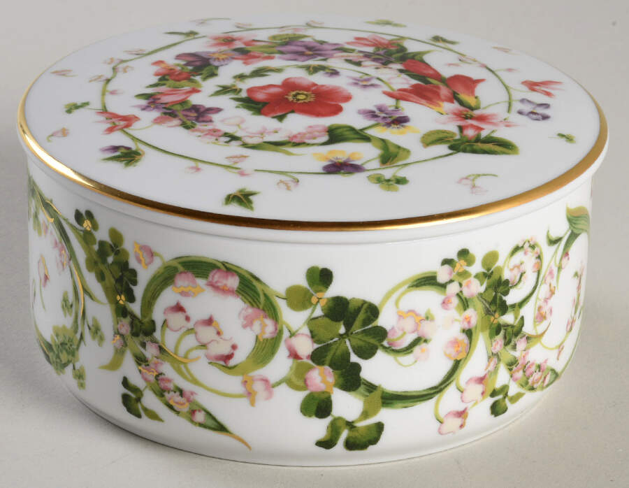 Flower Fantasy Round Box & Lid by Rosenthal - Continental-1