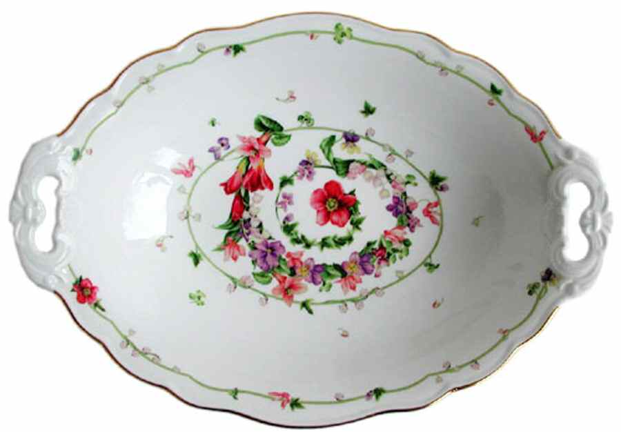 Flower Fantasy 12" Bread Basket by Rosenthal - Continental-1
