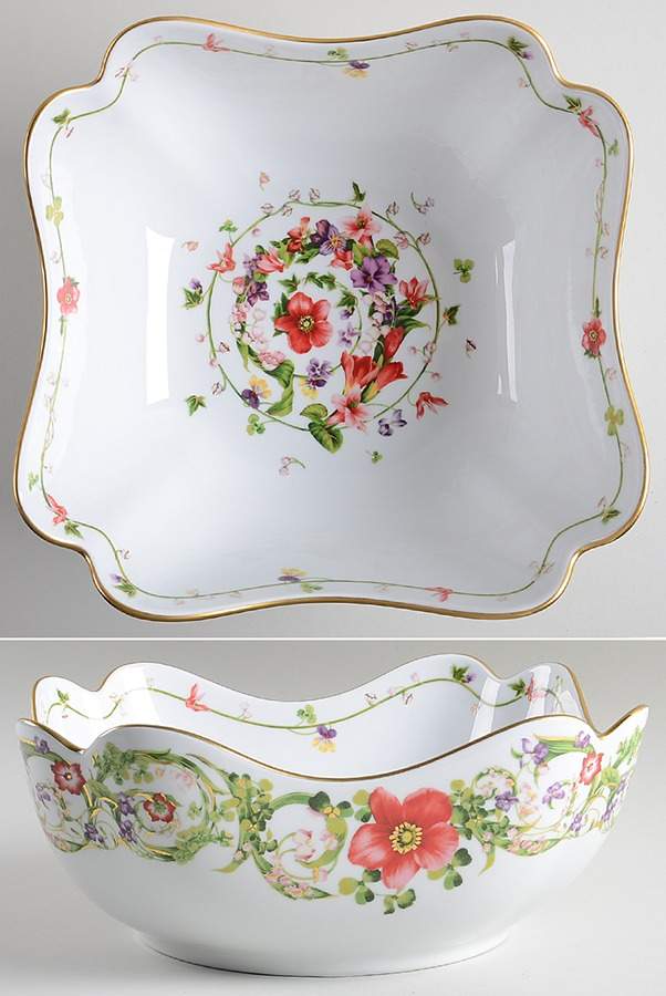 Flower Fantasy 9" Rectangular Vegetable Bowl by Rosenthal - Continental-1