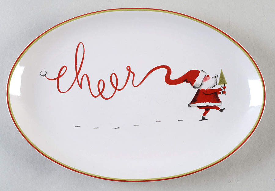 Merry Santa Cookie Plate by Rosanna-1