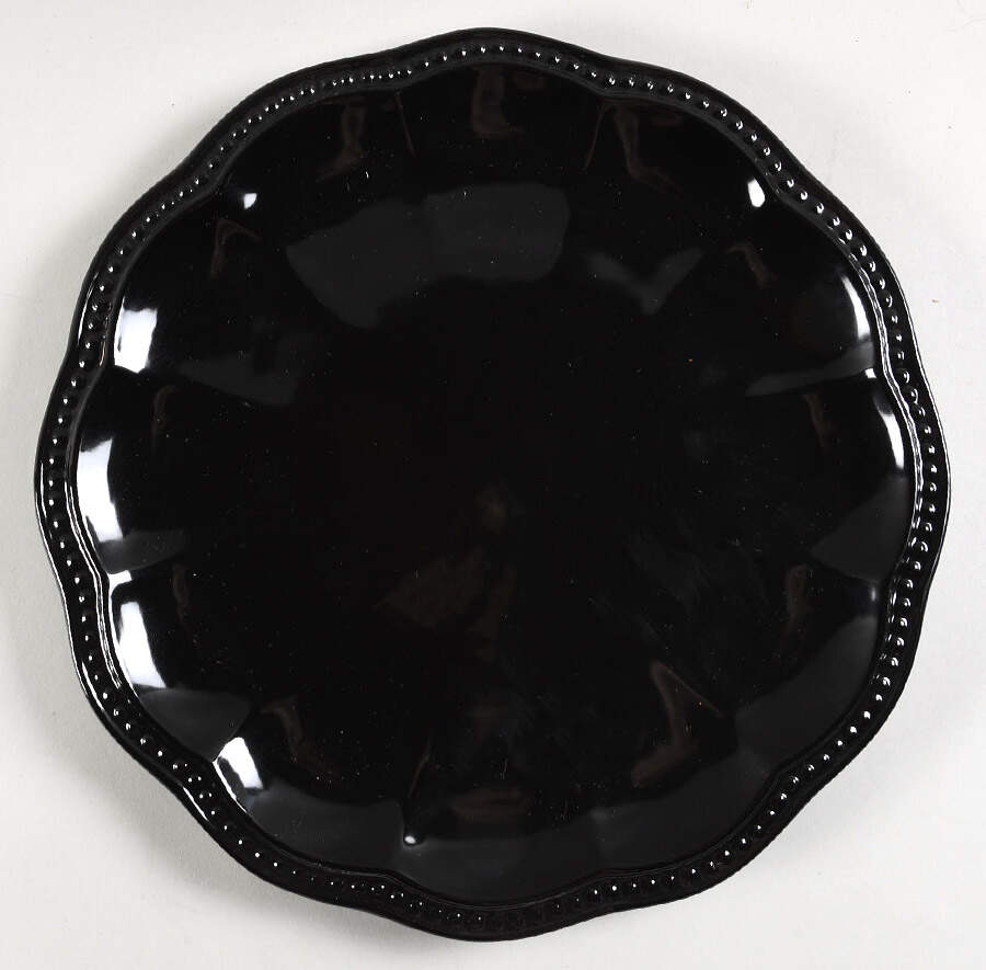 Hobnail Black Dinner Plate by Roscher & Co-1