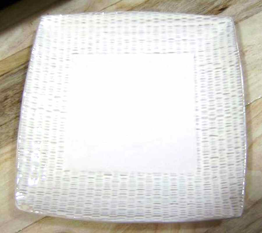 Weave Collection Antique White Dinner Plate by Roscher & Co-1