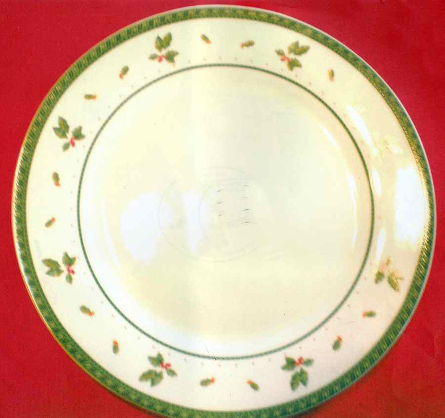 Christmas Traditional Dinner Plate by Royal Heritage-1