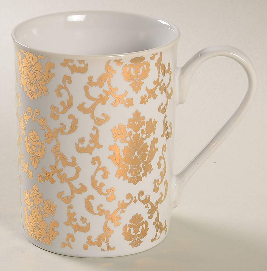 Gold Parisian Wallpaper Mug by Rosanna-1
