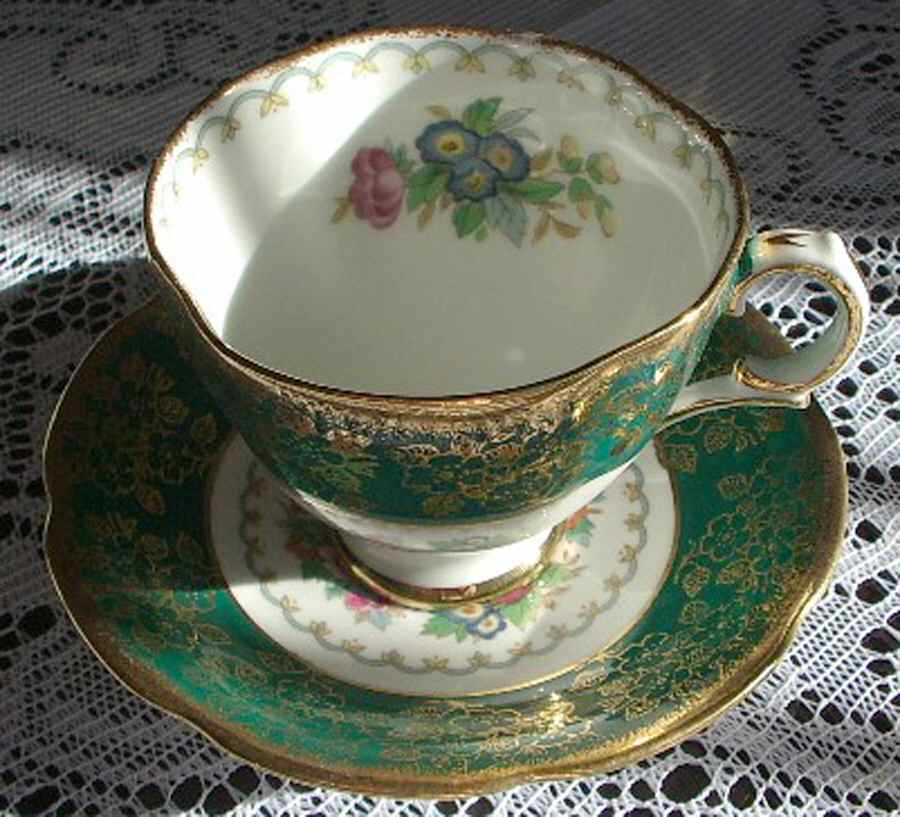 406 Footed Cup & Saucer Set by Royal Tara-1