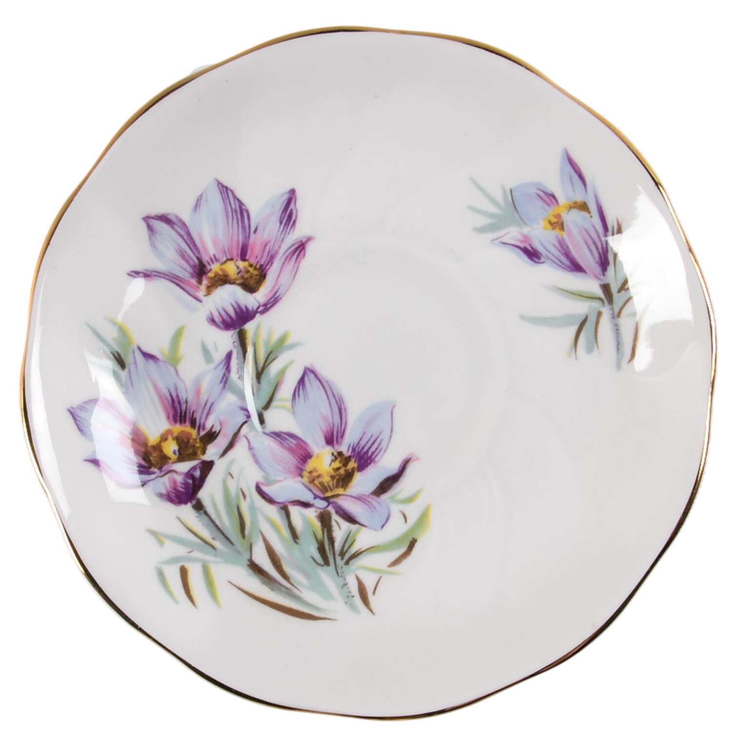Manitoba Crocus Saucer for Footed Cup by Royal Grafton-1