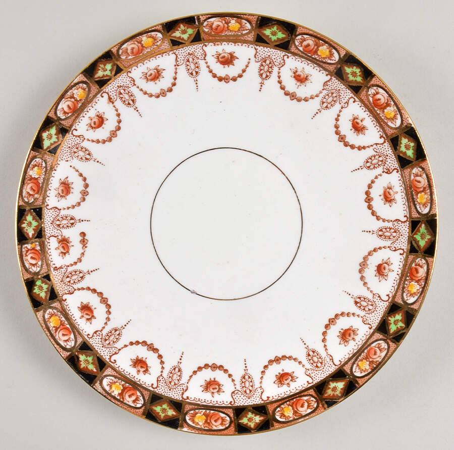 Devon Black (Smooth) Luncheon Plate by Royal Albert-1