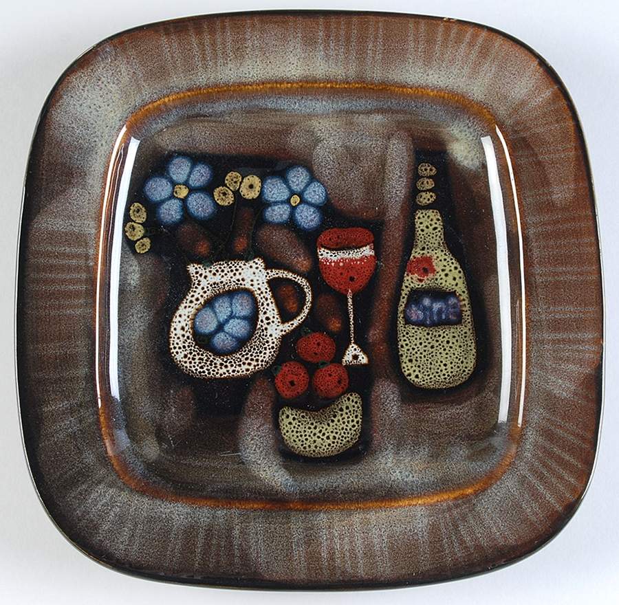 Wine & Cheese Square Dessert Plate by Roscher & Co-1