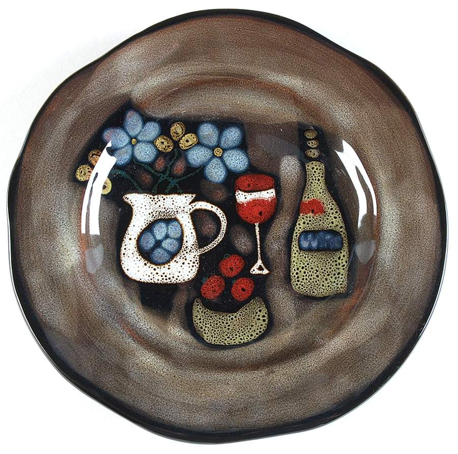 Wine & Cheese Salad Plate by Roscher & Co-1