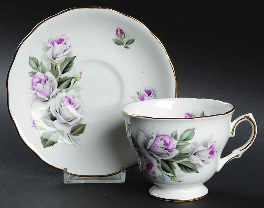 8139 Footed Cup & Saucer Set by Royal Vale-1