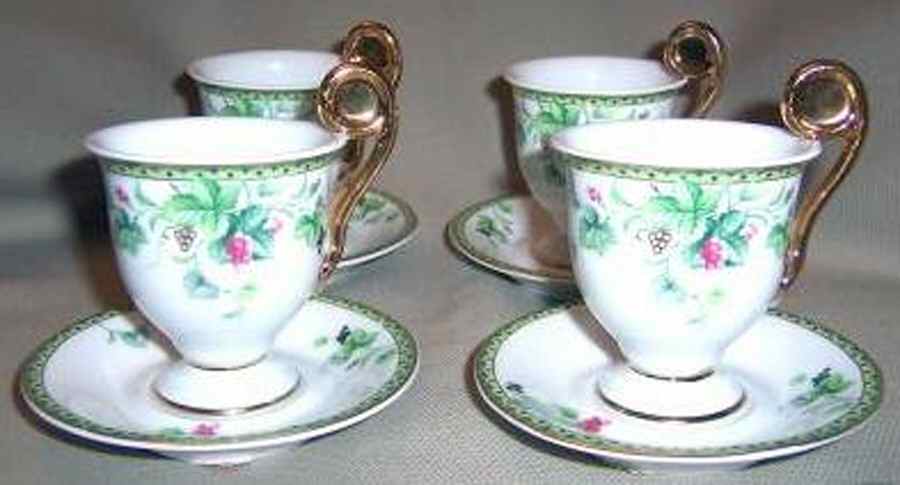 RDV10 Footed Demitasse Cup & Saucer Set by Royal Danube-1