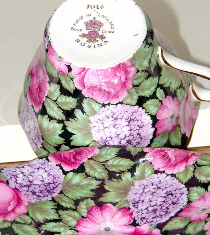 5020 Flat Cup & Saucer Set by Rosina-Queens-1