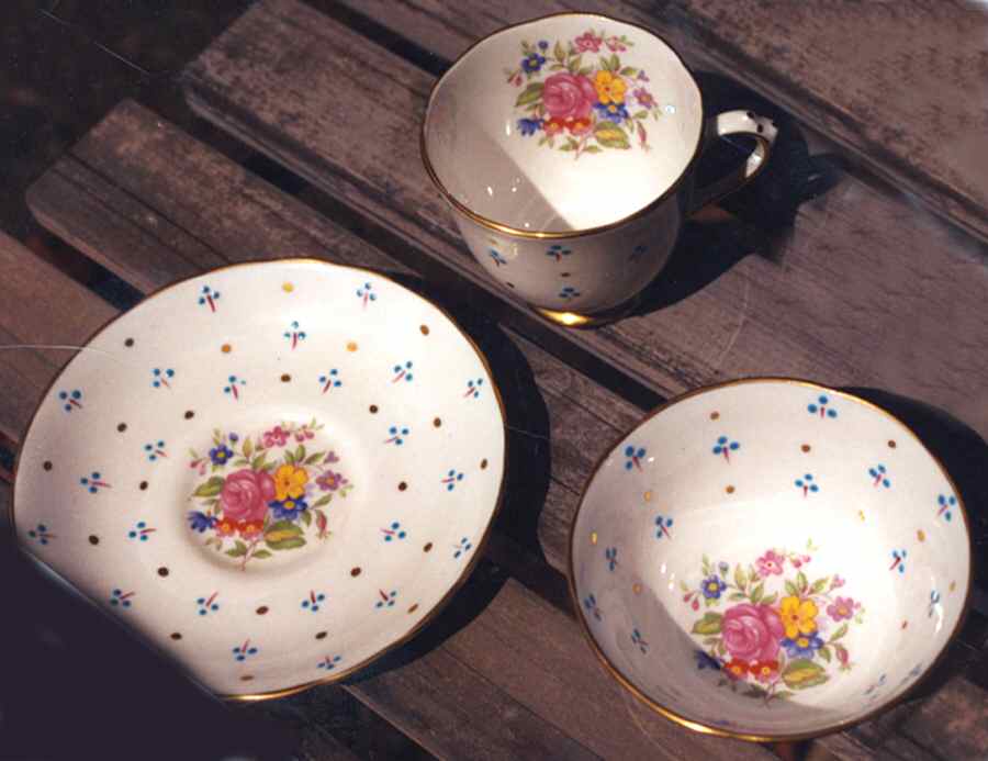 372A Footed Demitasse Cup & Saucer Set by Royal Chelsea-1