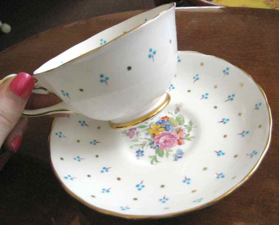 372A Footed Cup & Saucer Set by Royal Chelsea-1