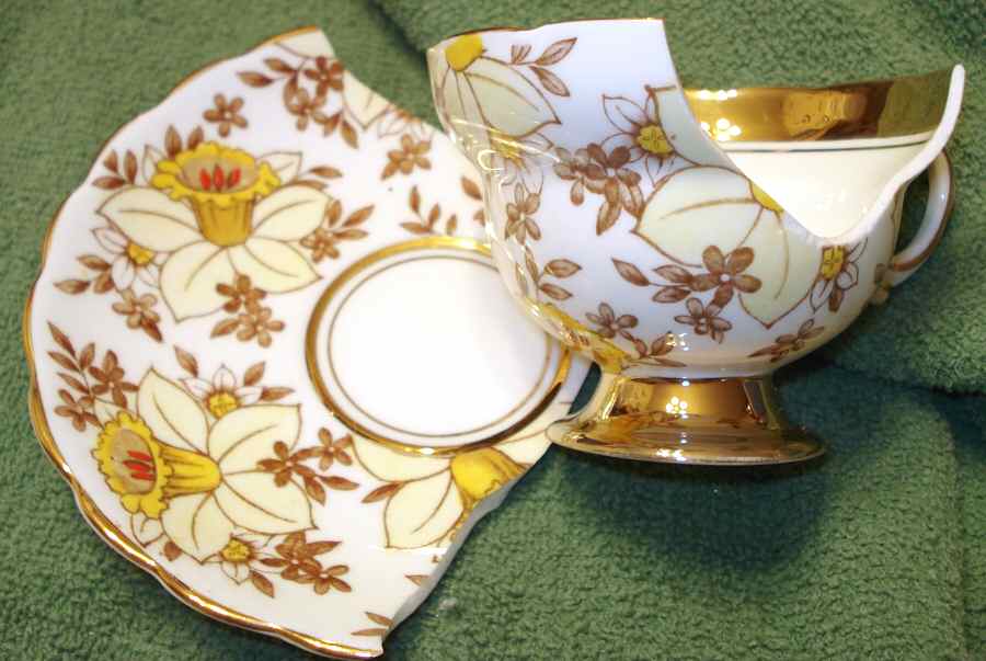 4970 Footed Cup & Saucer Set by Rosina-Queens-1