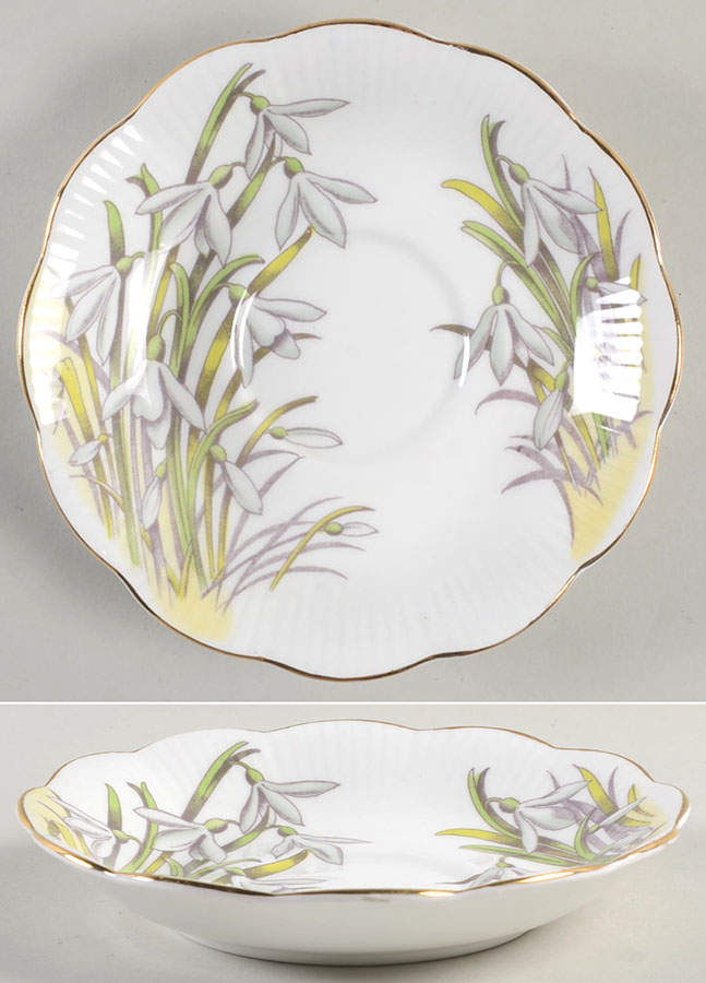 Flower of the Month Series Saucer for Footed Cup by Royal Albert-1