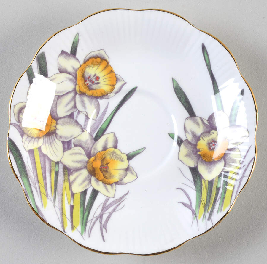 Flower of the Month Series Saucer for Footed Cup by Royal Albert-1