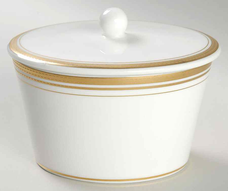 Ruban d'Or Sugar Bowl & Lid by Royal Doulton-1