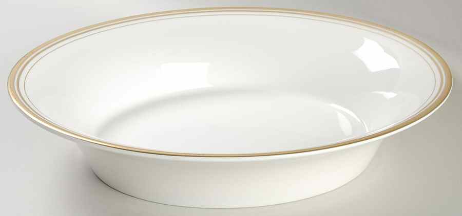 Ruban d'Or 10" Oval Vegetable Bowl by Royal Doulton-1