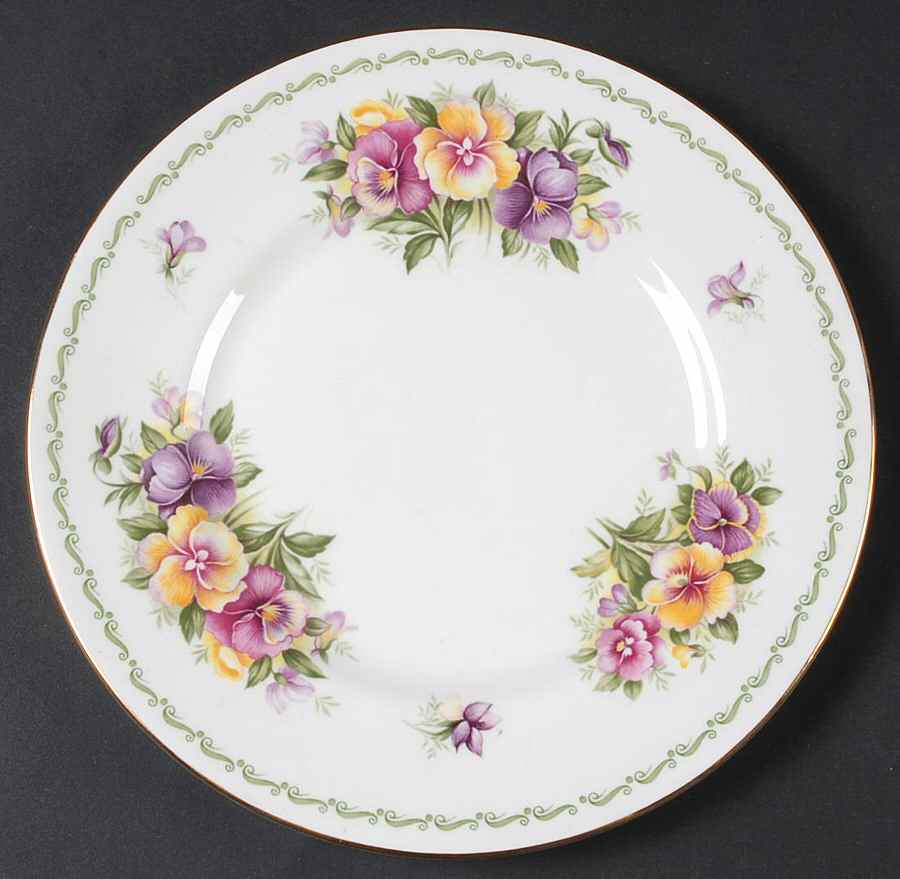 Special Flowers (No Month, Smooth, No Rib) Salad Plate by Rosina-Queens-1